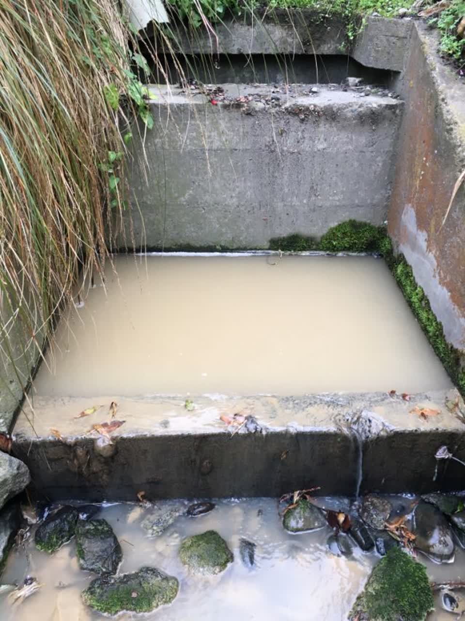 The photograph attached to this wastewater/stormwater report