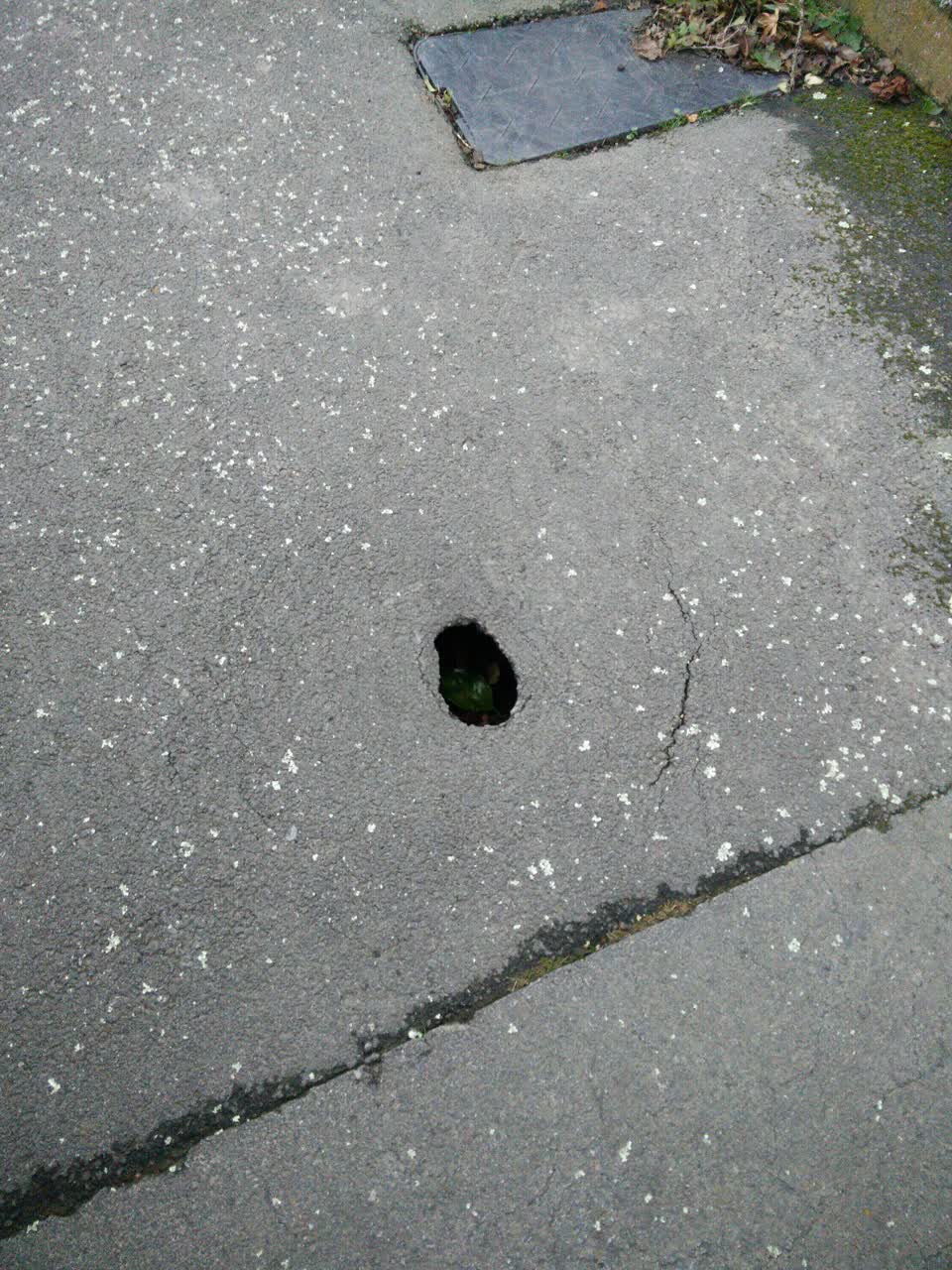 The photograph attached to this roading/streets report