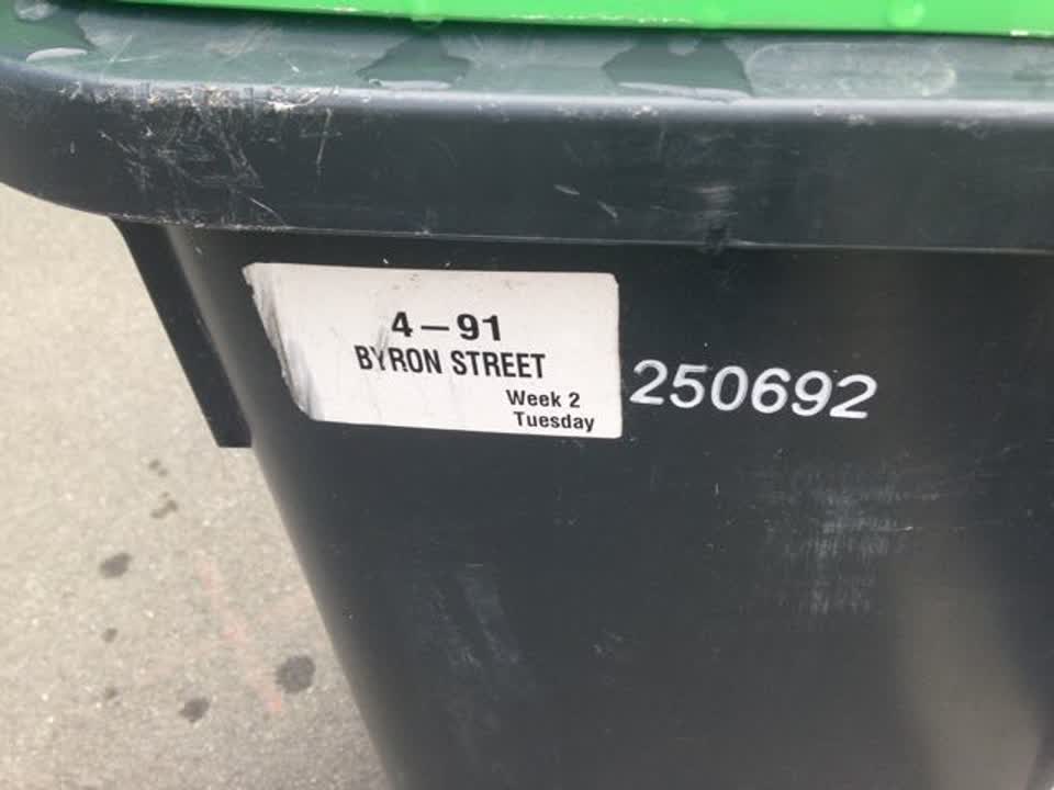 The photograph attached to this rubbish/recycling report