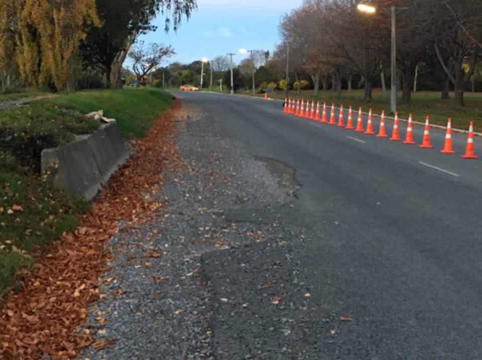 The photograph attached to this roading/streets report