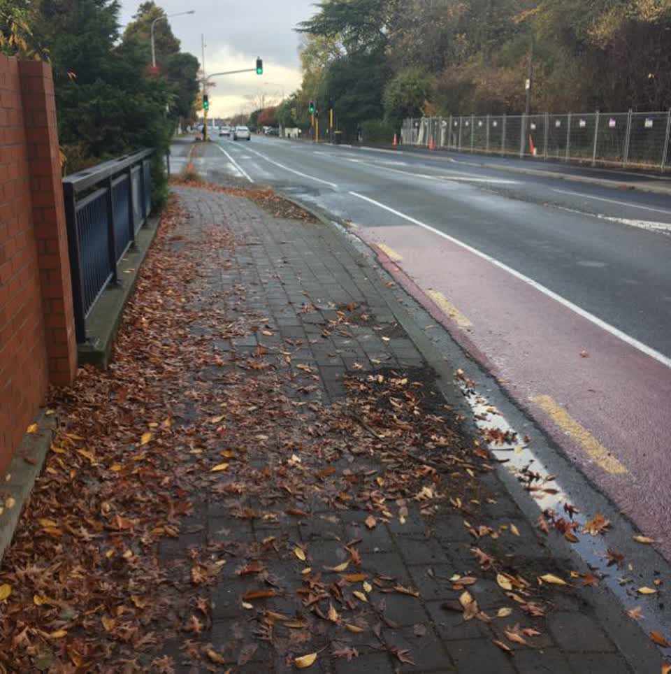 The photograph attached to this roading/streets report
