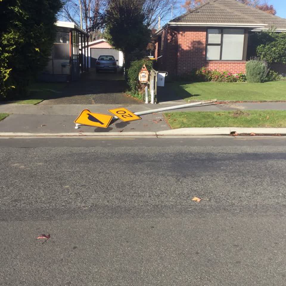 The photograph attached to this roading/streets report