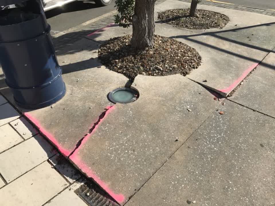 The photograph attached to this roading/streets report