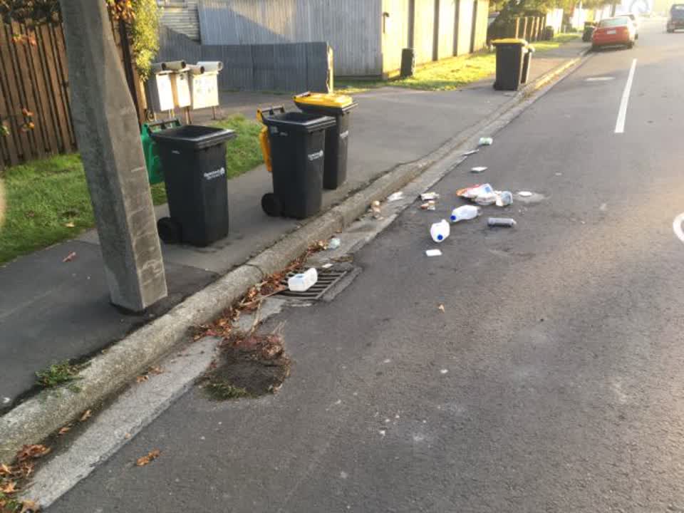 The photograph attached to this rubbish/recycling report