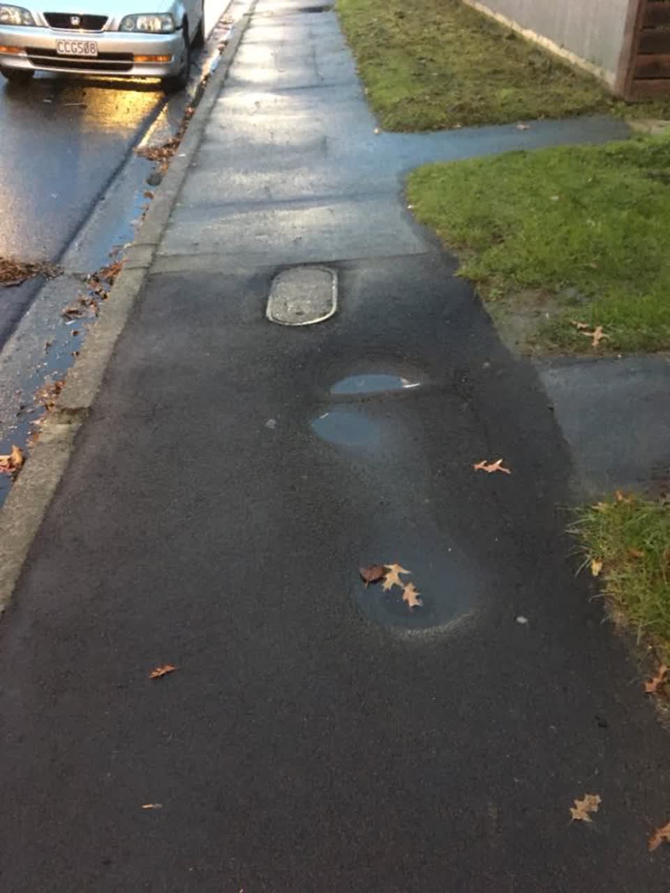 The photograph attached to this roading/streets report