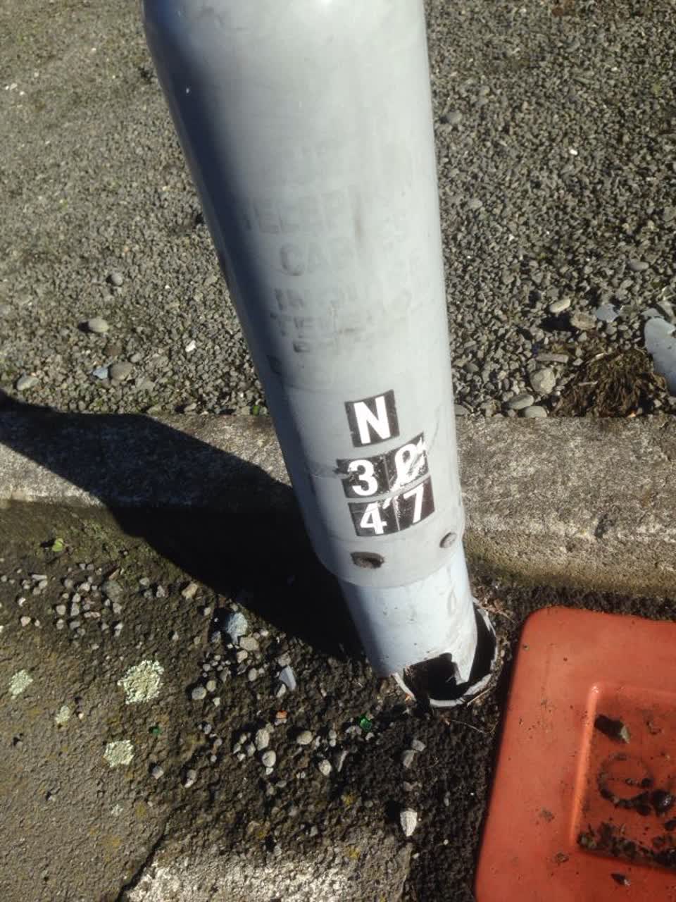The photograph attached to this roading/streets report