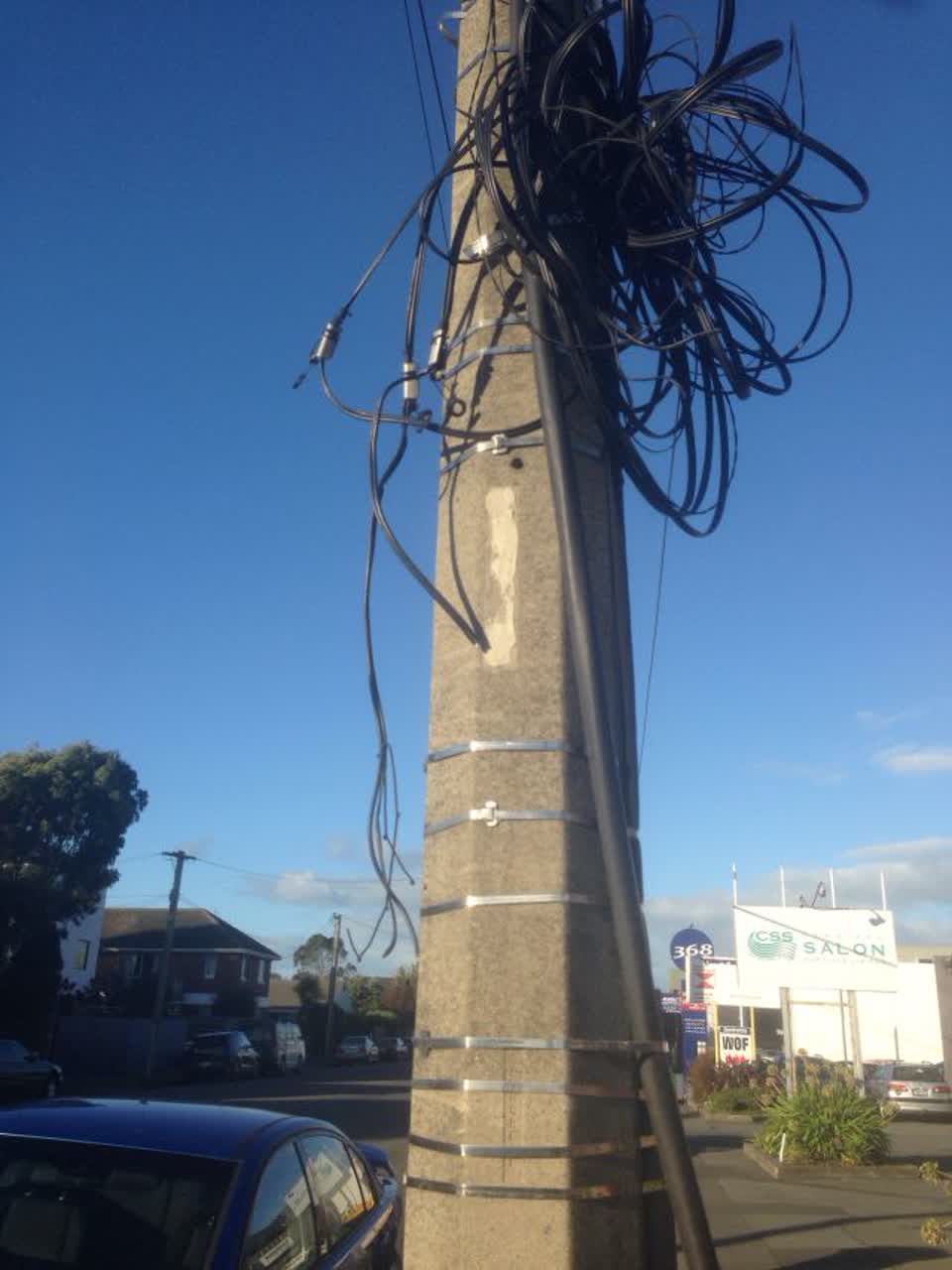 The photograph attached to this roading/streets report