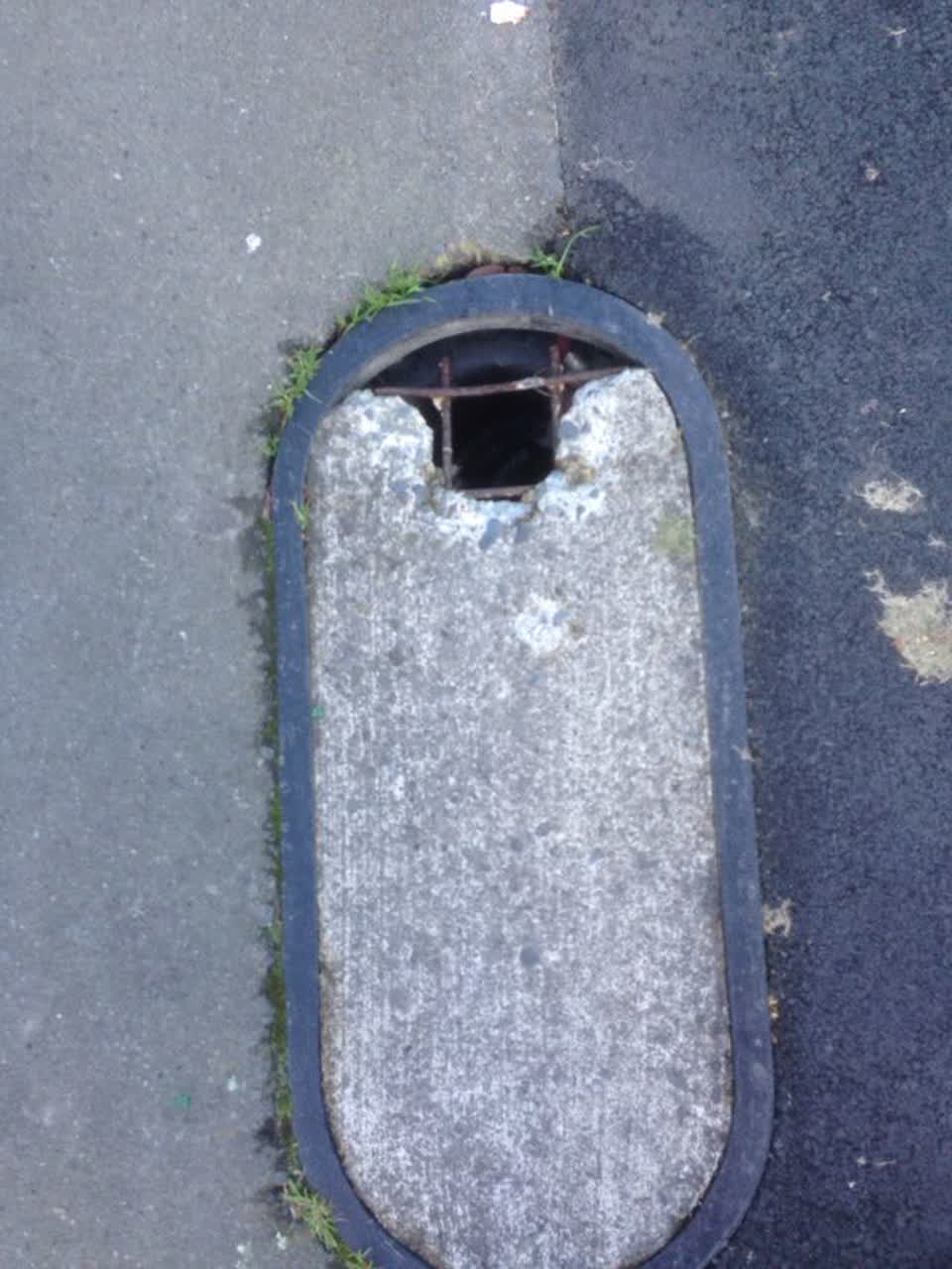 The photograph attached to this roading/streets report