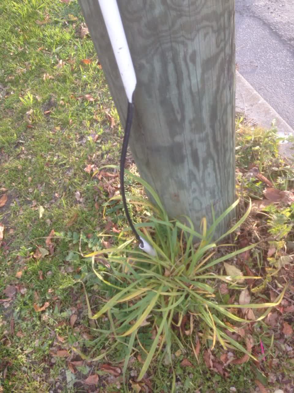 The photograph attached to this roading/streets report