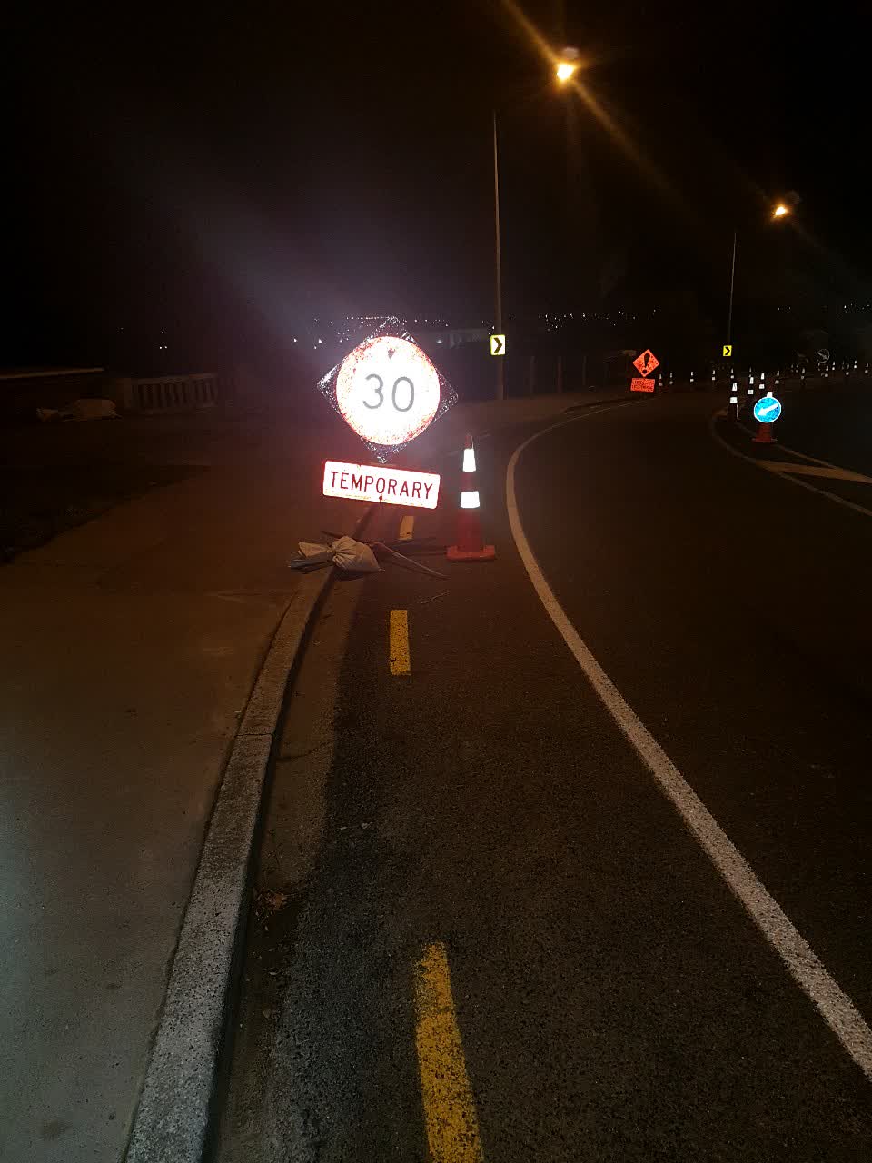 The photograph attached to this roading/streets report