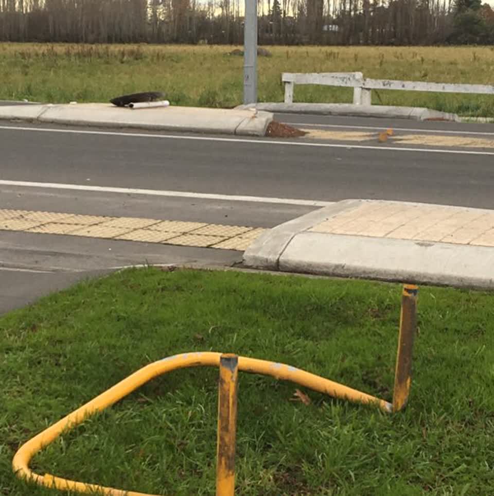 The photograph attached to this roading/streets report