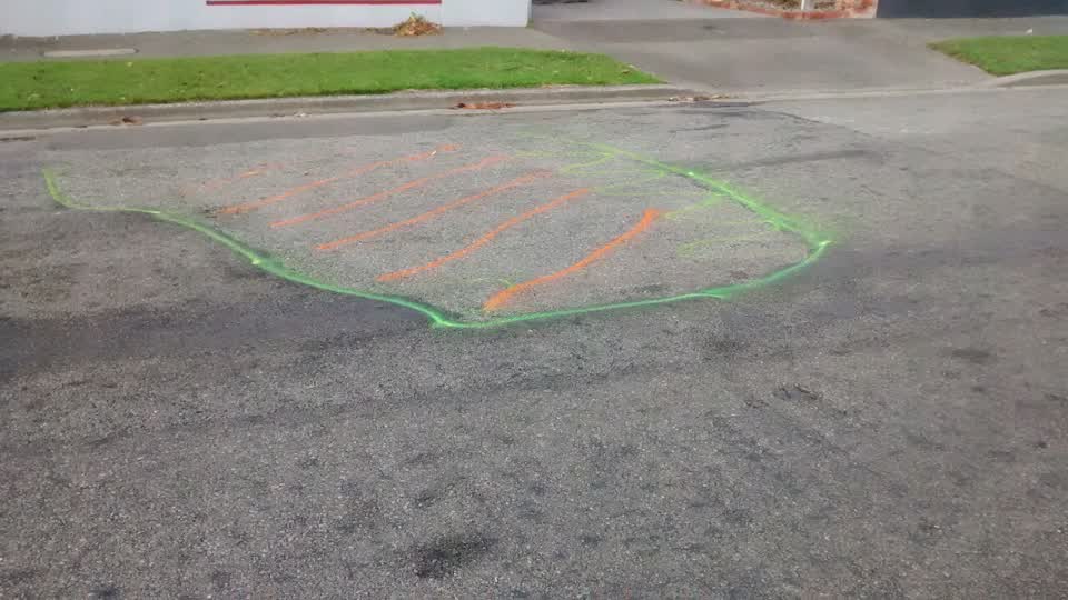 The photograph attached to this roading/streets report