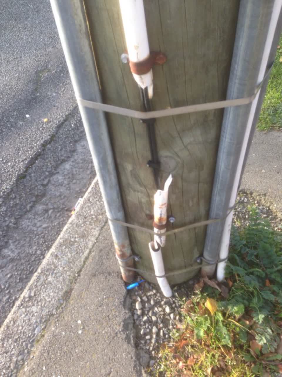 The photograph attached to this roading/streets report