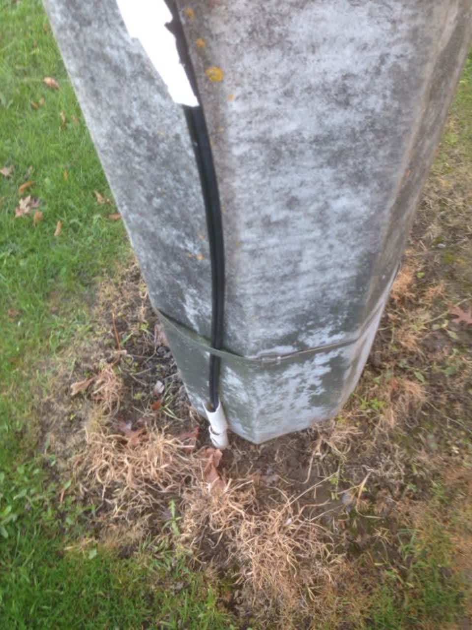 The photograph attached to this roading/streets report