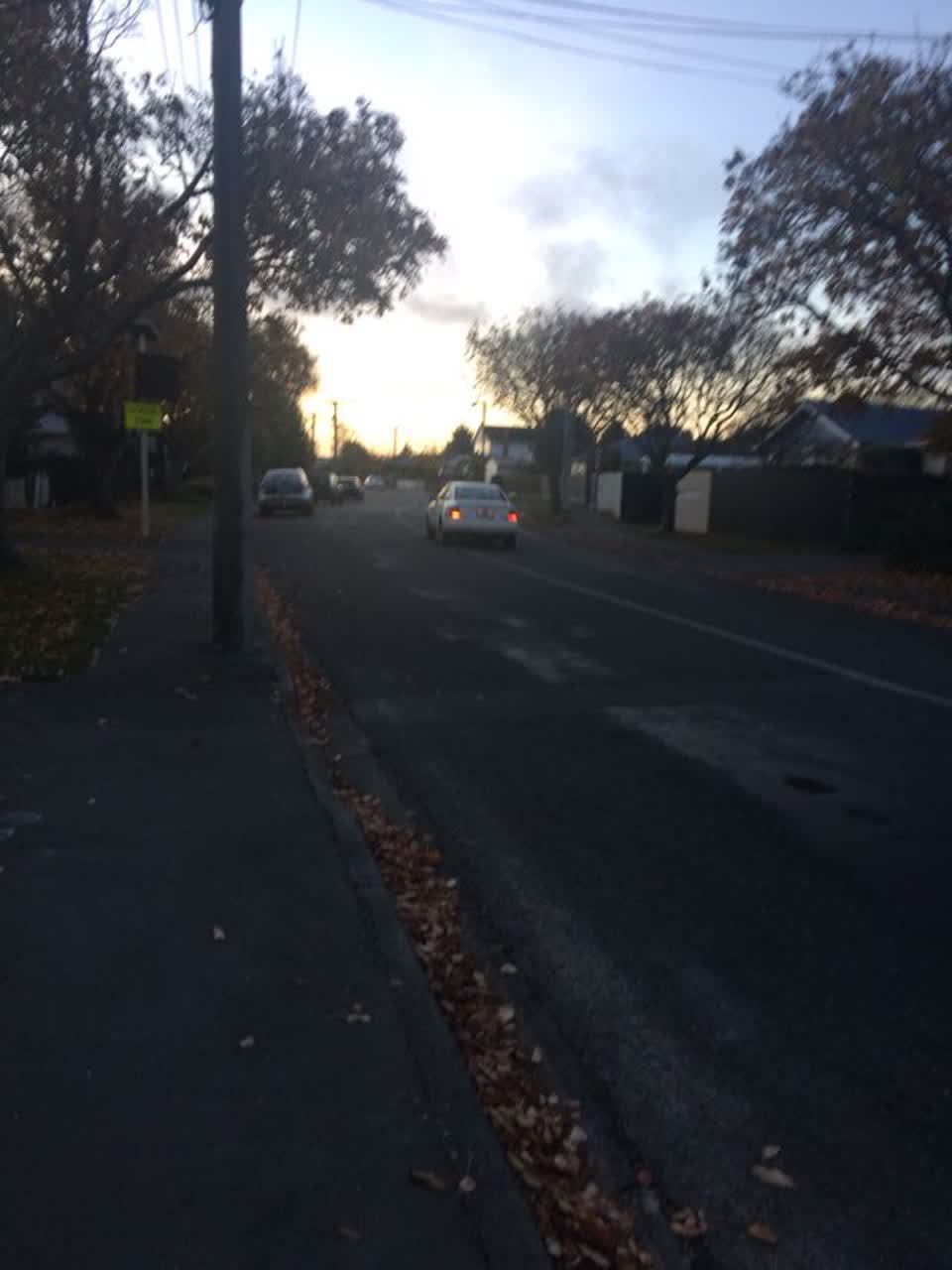 The photograph attached to this roading/streets report