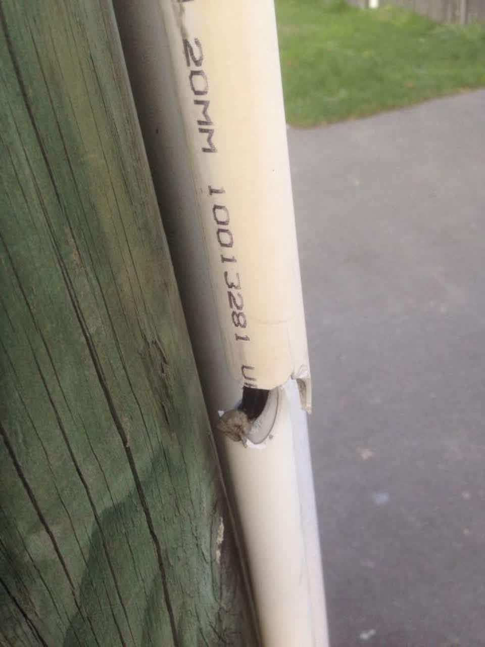 The photograph attached to this roading/streets report