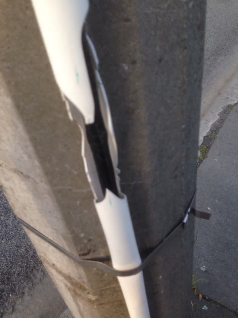 The photograph attached to this roading/streets report