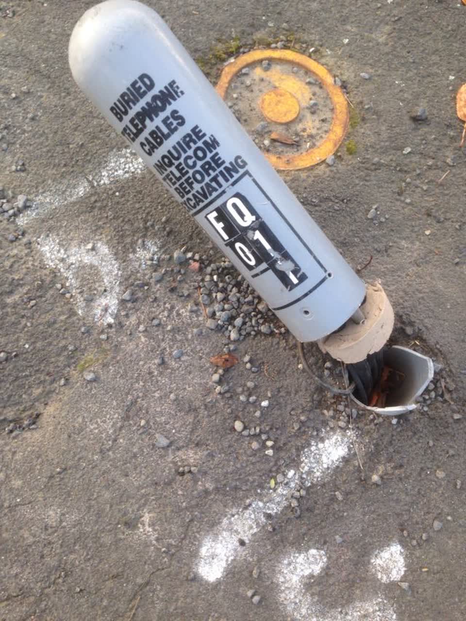 The photograph attached to this roading/streets report