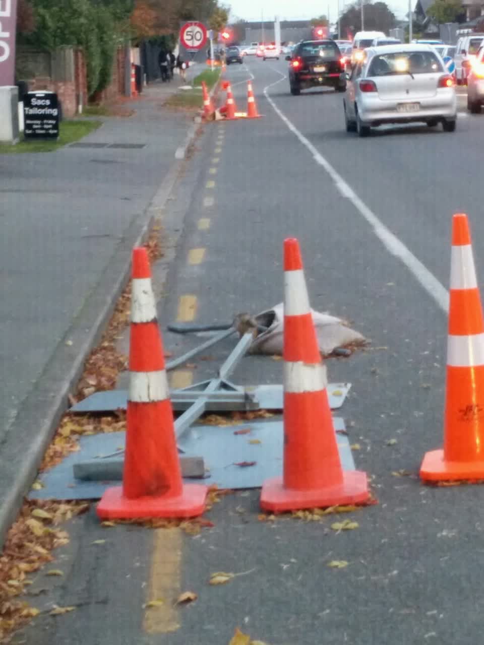 The photograph attached to this roading/streets report