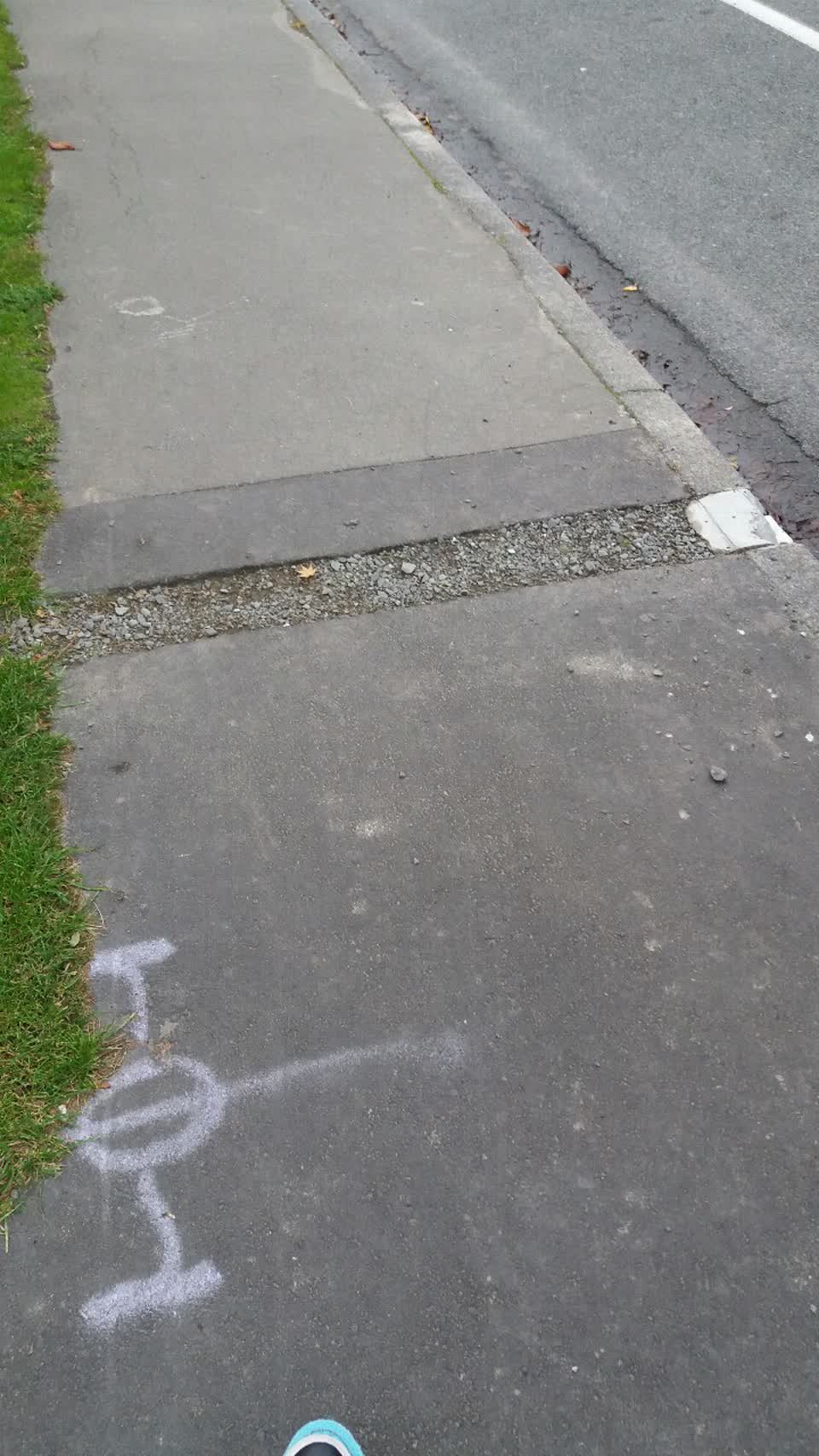 The photograph attached to this roading/streets report