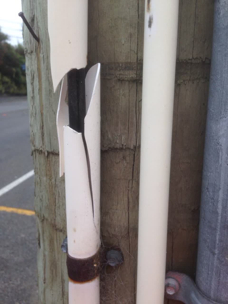 The photograph attached to this roading/streets report