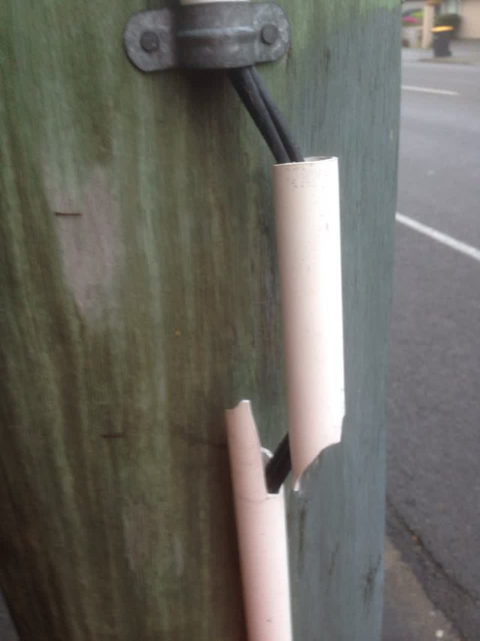 The photograph attached to this roading/streets report