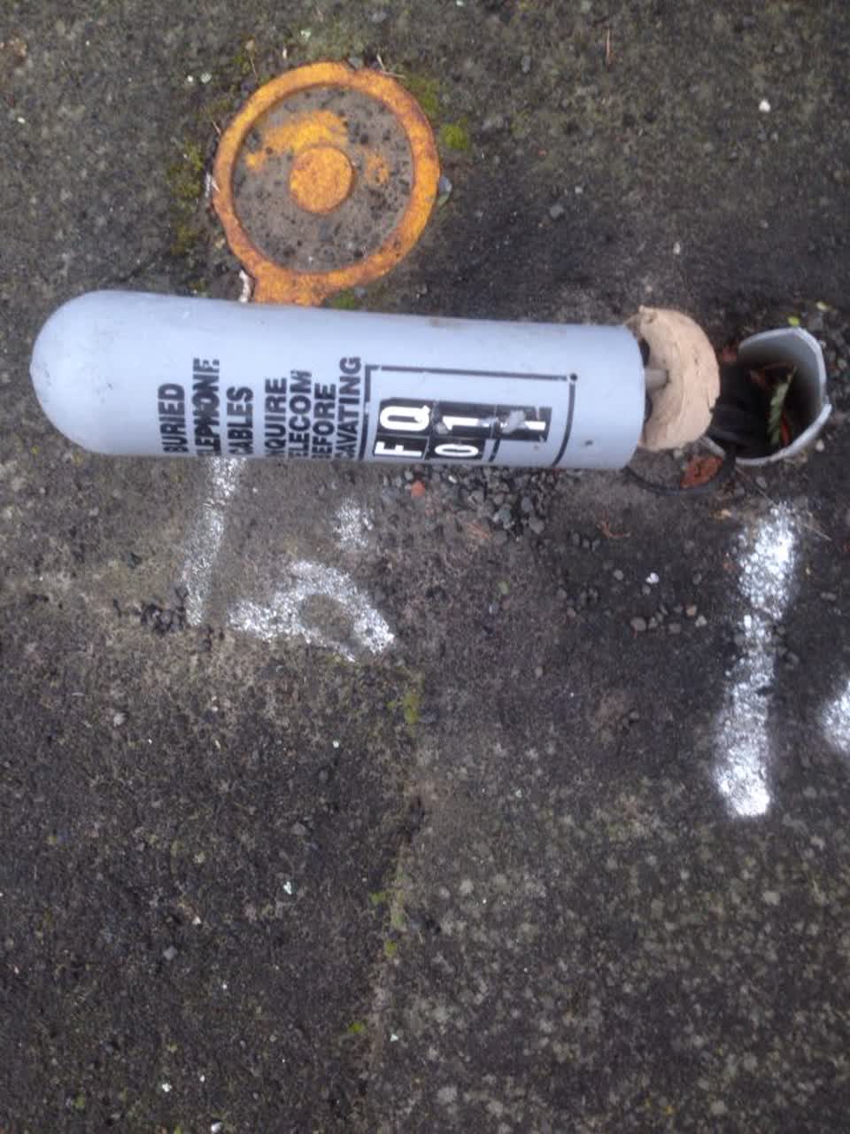 The photograph attached to this roading/streets report