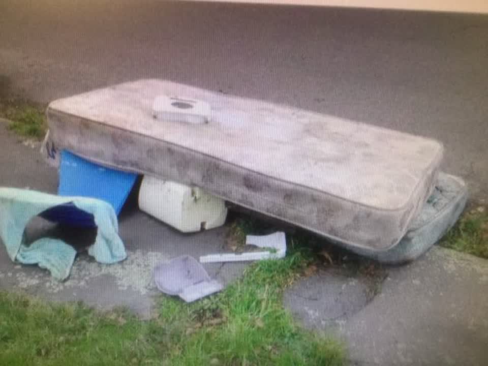 The photograph attached to this rubbish/recycling report