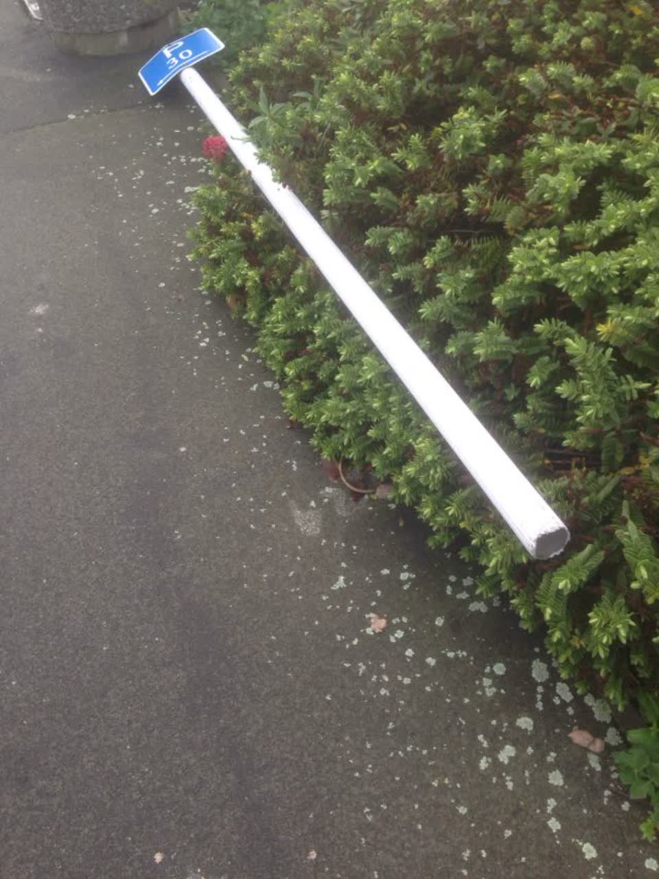 The photograph attached to this roading/streets report
