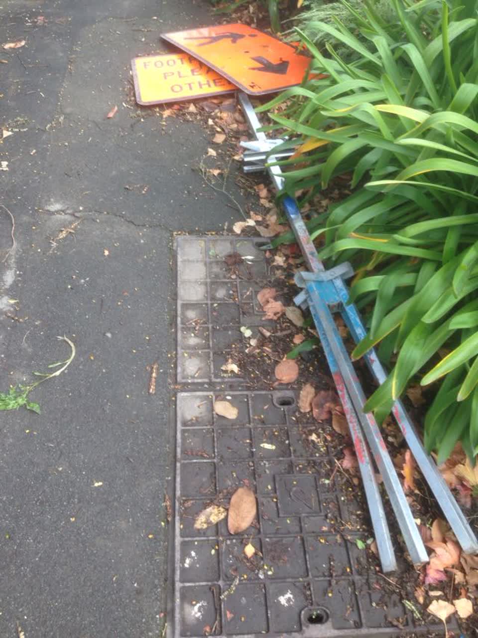 The photograph attached to this roading/streets report