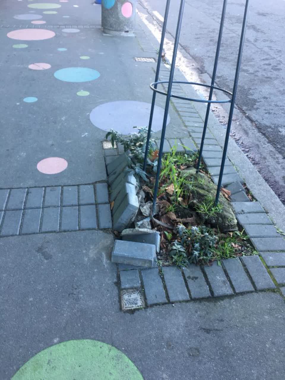 The photograph attached to this roading/streets report