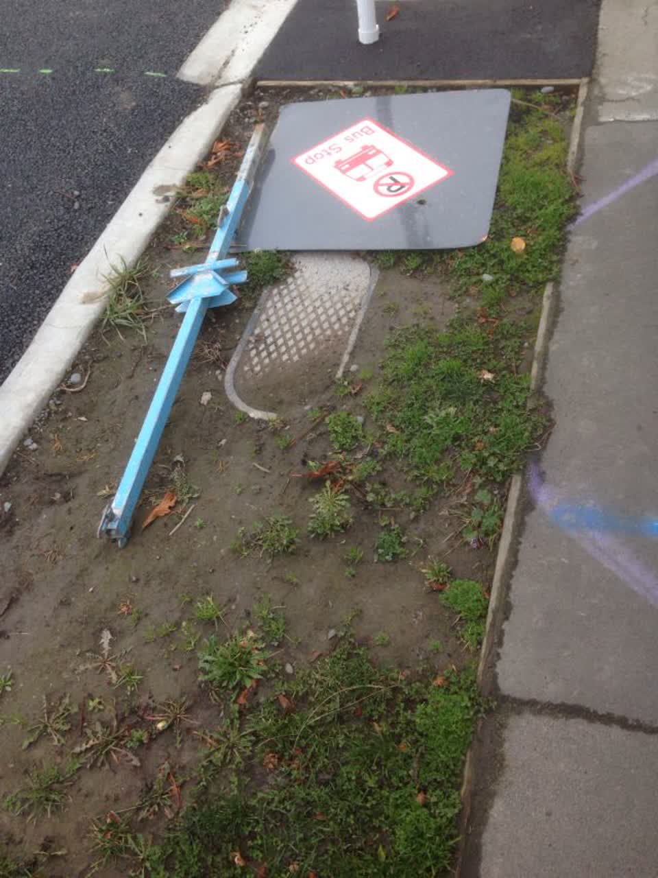 The photograph attached to this roading/streets report