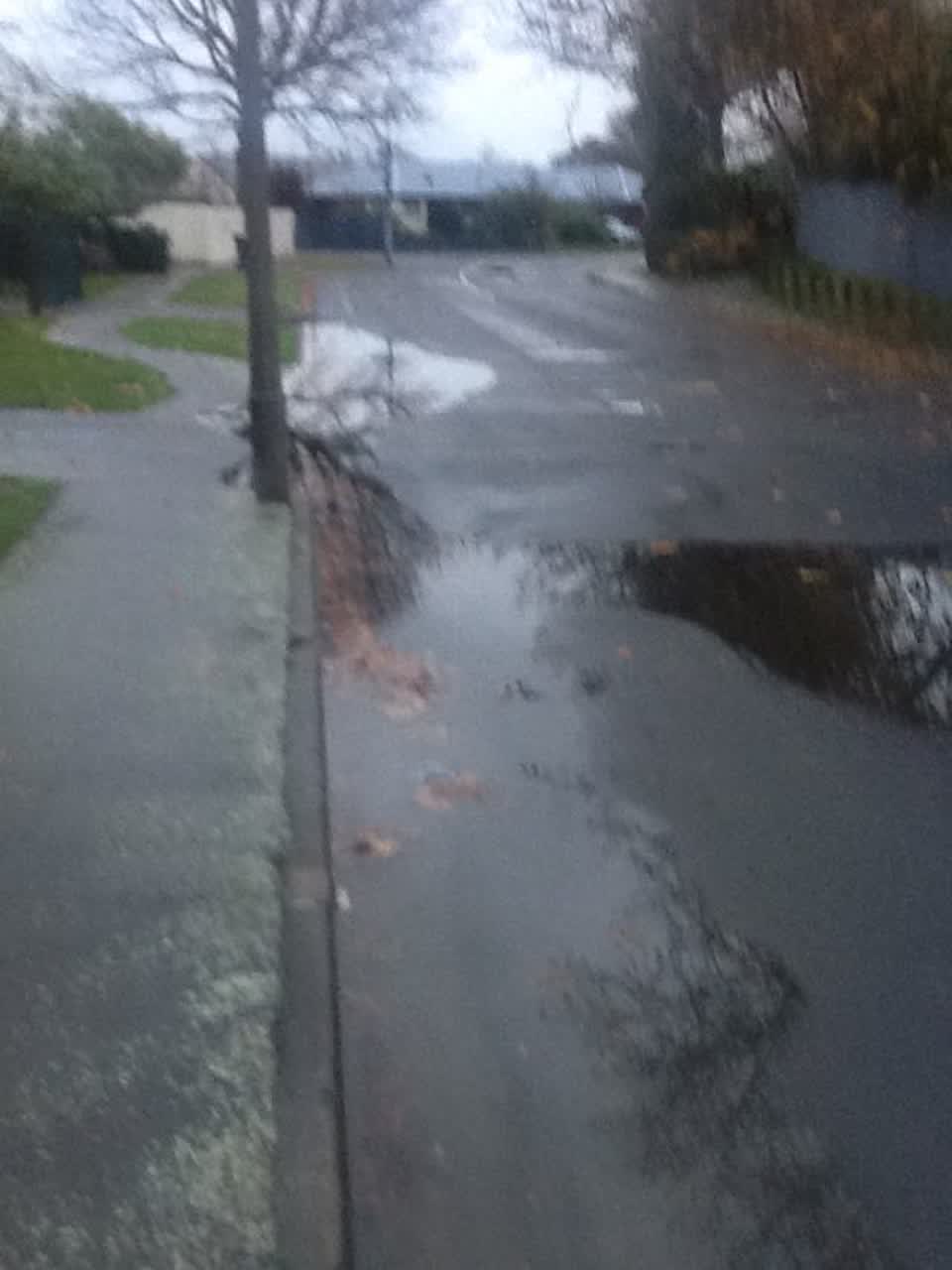 The photograph attached to this wastewater/stormwater report