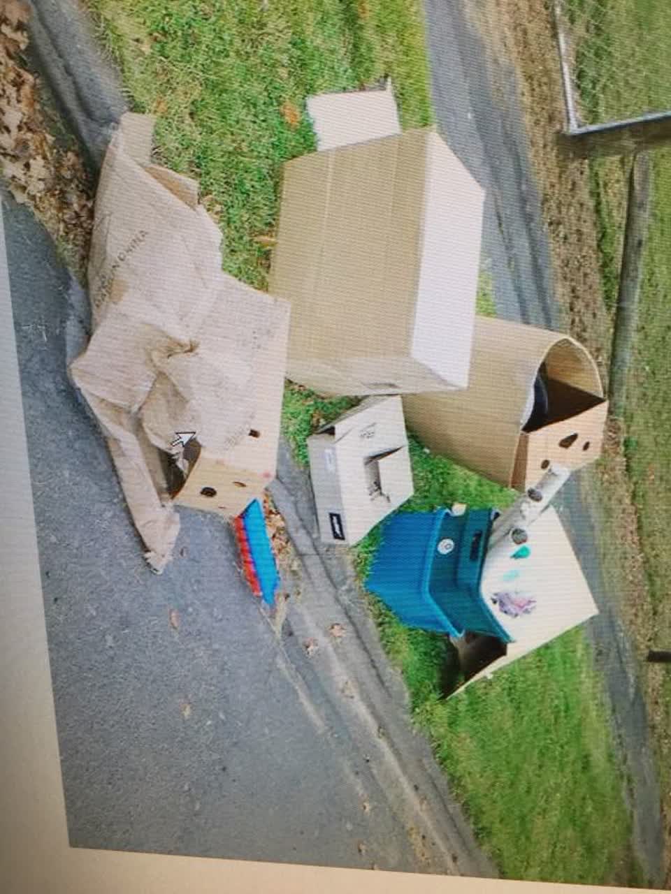 The photograph attached to this rubbish/recycling report