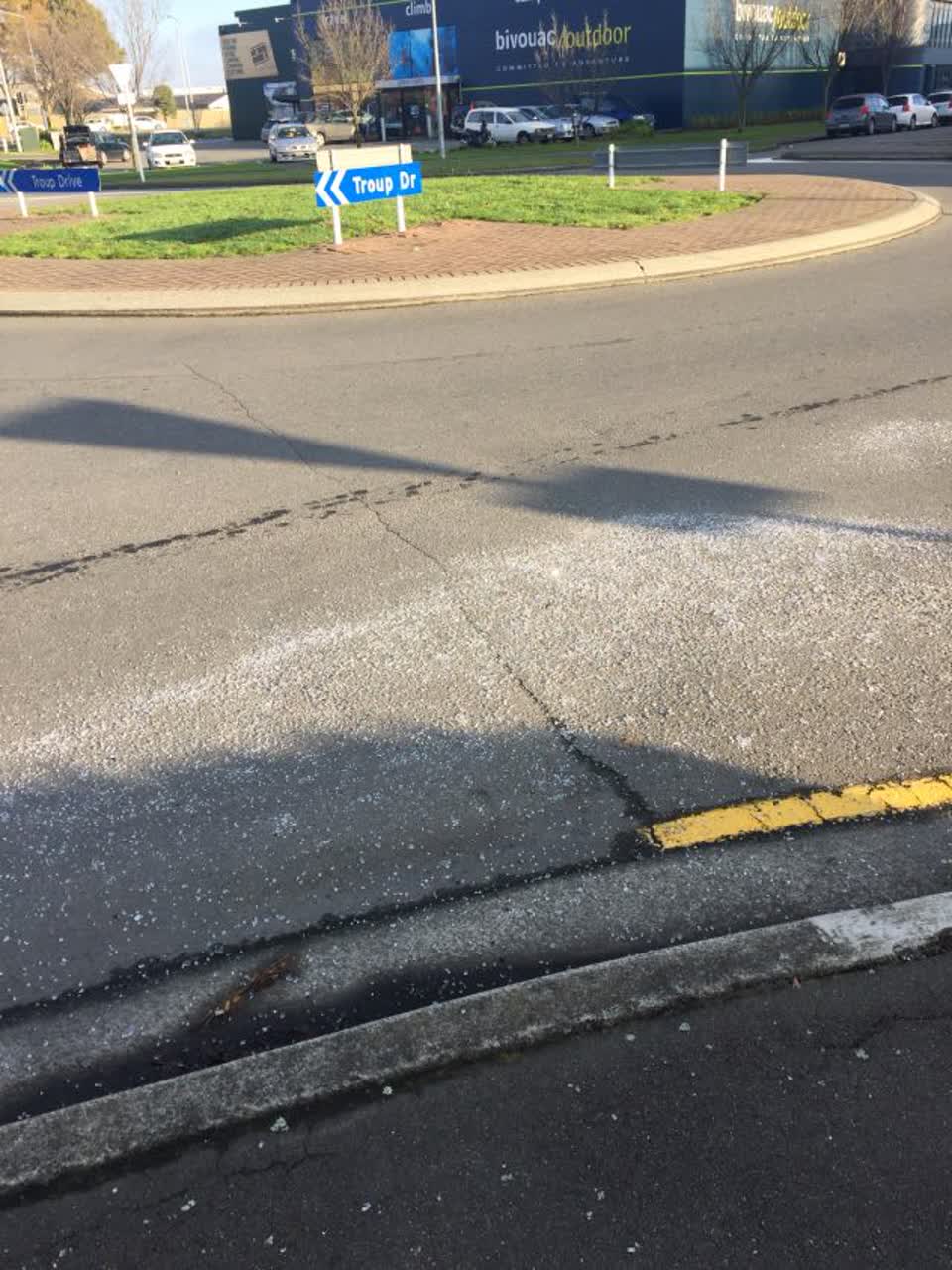 The photograph attached to this roading/streets report