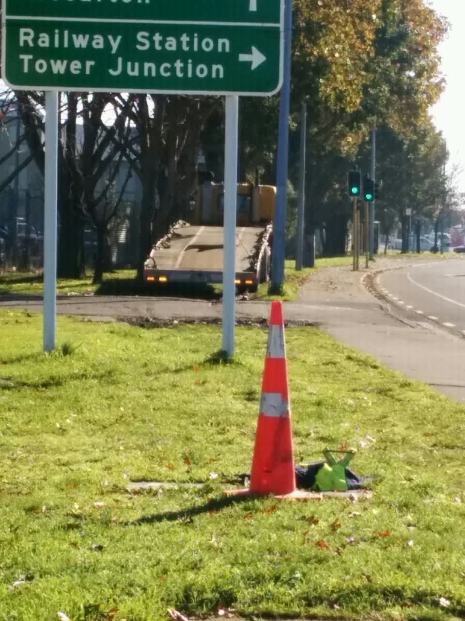 The photograph attached to this roading/streets report