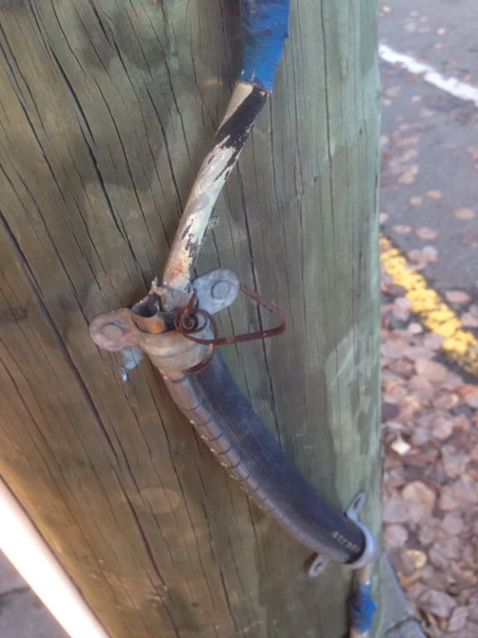 The photograph attached to this roading/streets report