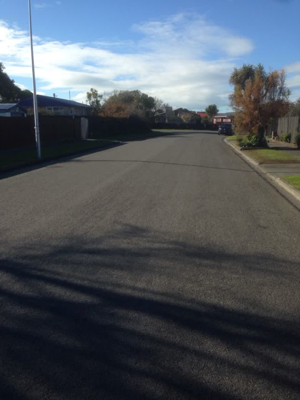 The photograph attached to this roading/streets report