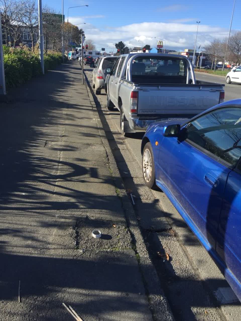 The photograph attached to this roading/streets report