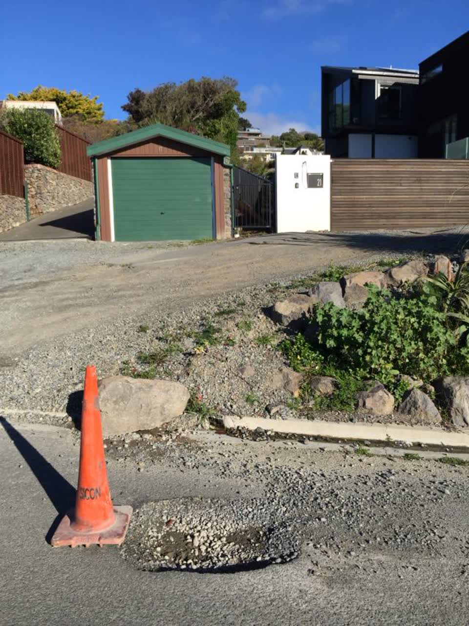 The photograph attached to this roading/streets report
