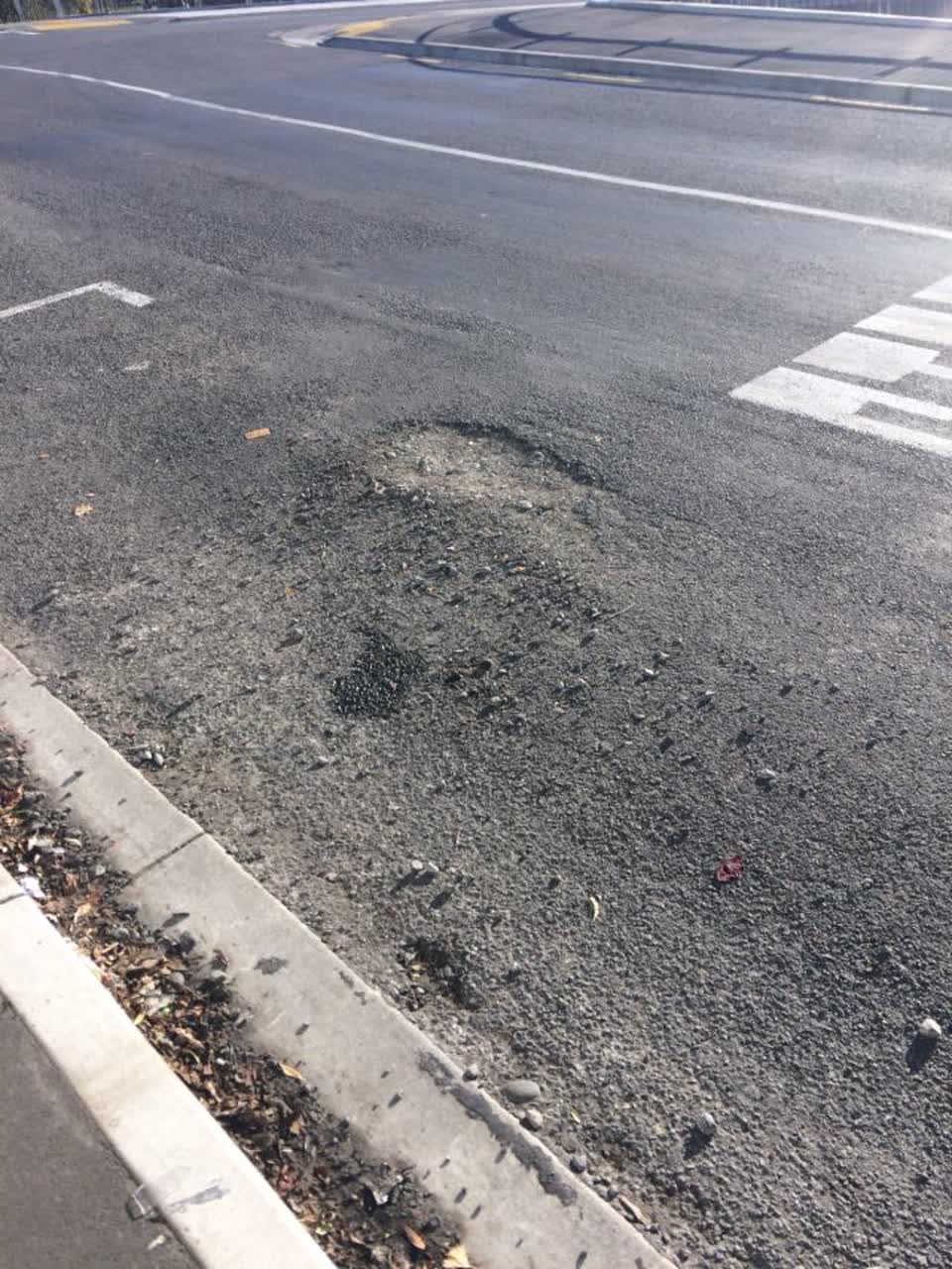 The photograph attached to this roading/streets report
