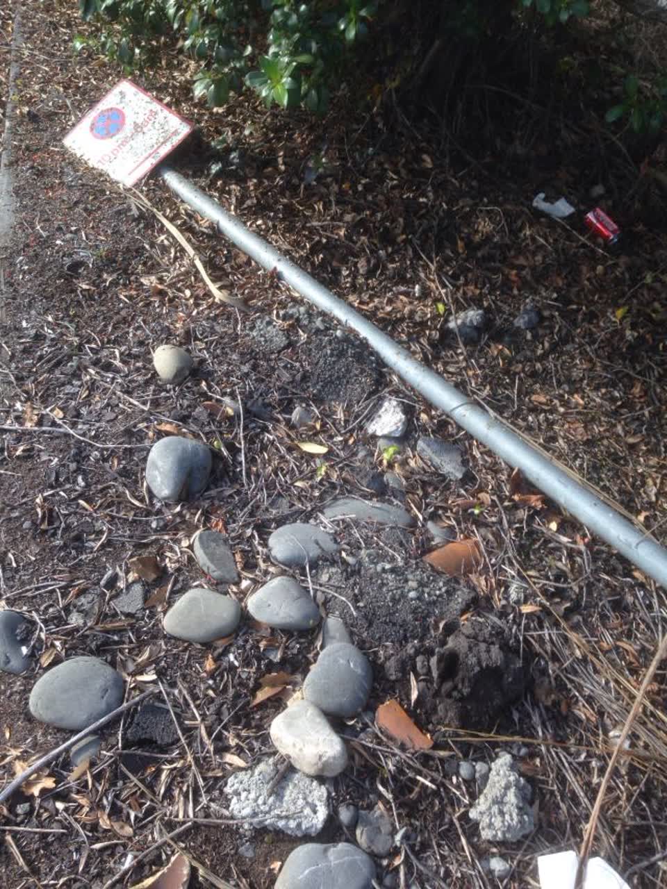 The photograph attached to this roading/streets report