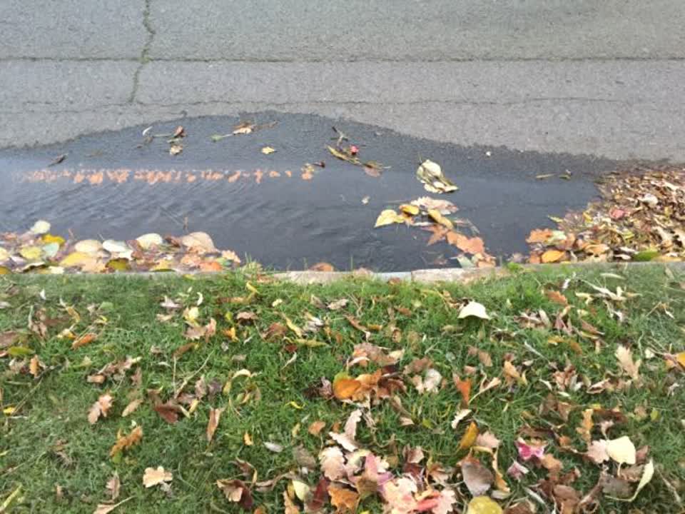 The photograph attached to this wastewater/stormwater report