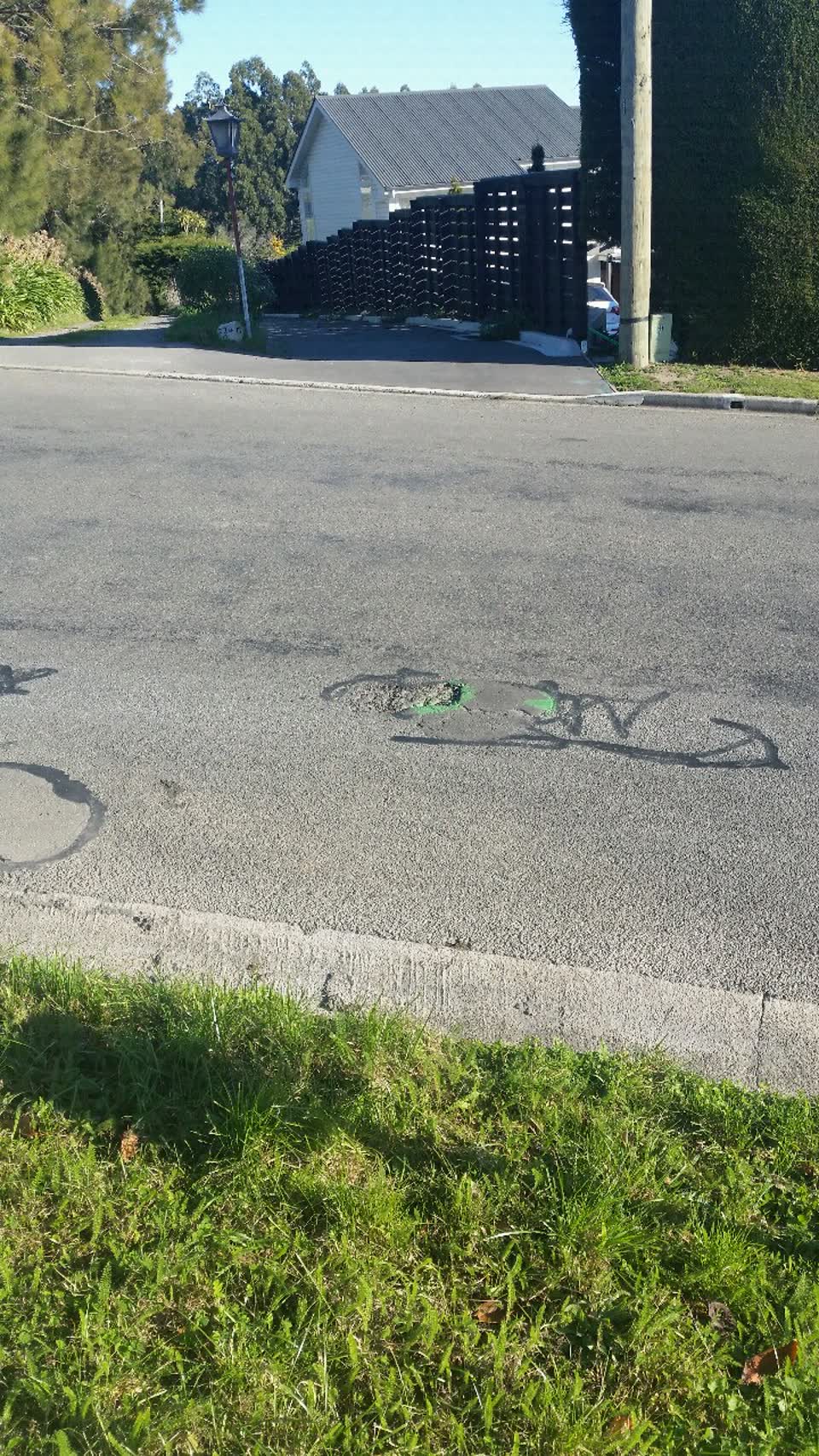 The photograph attached to this roading/streets report