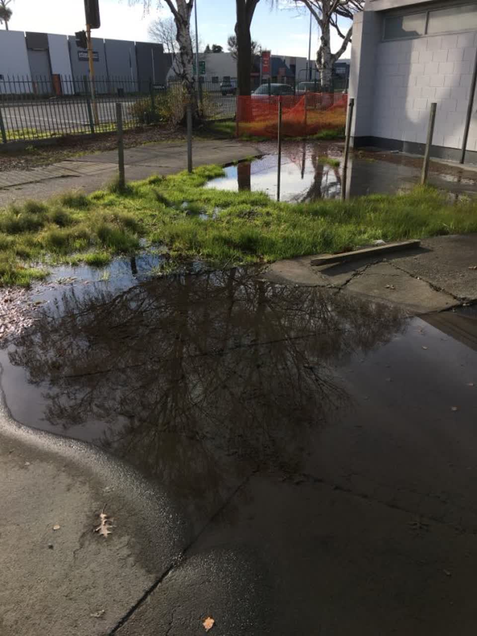 The photograph attached to this wastewater/stormwater report