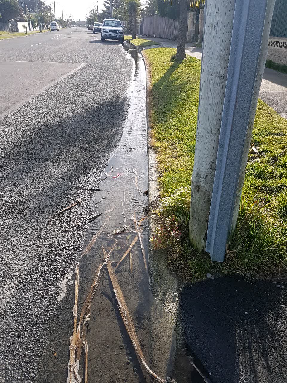 The photograph attached to this wastewater/stormwater report