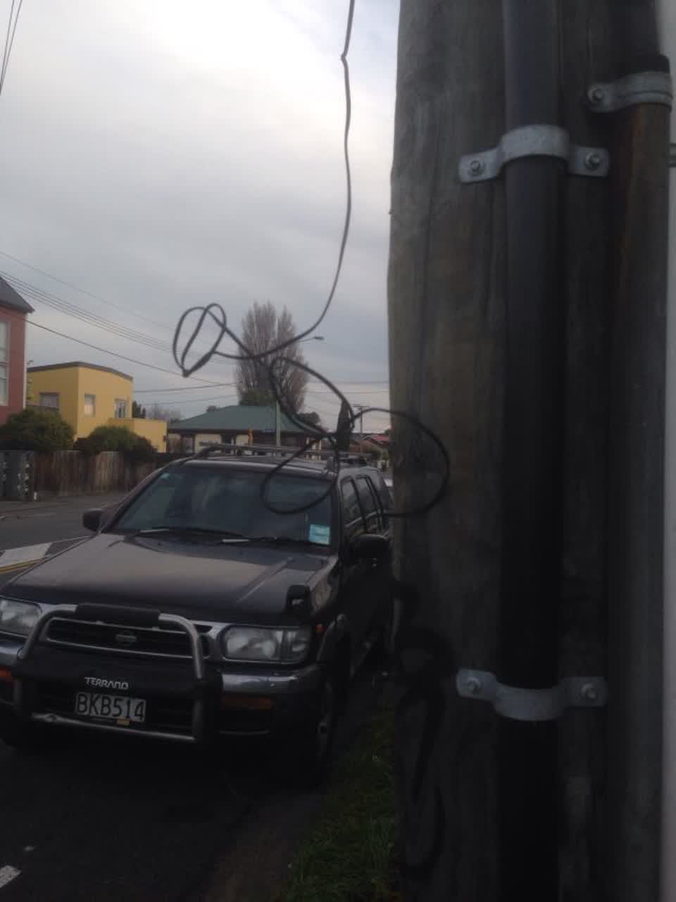 The photograph attached to this roading/streets report