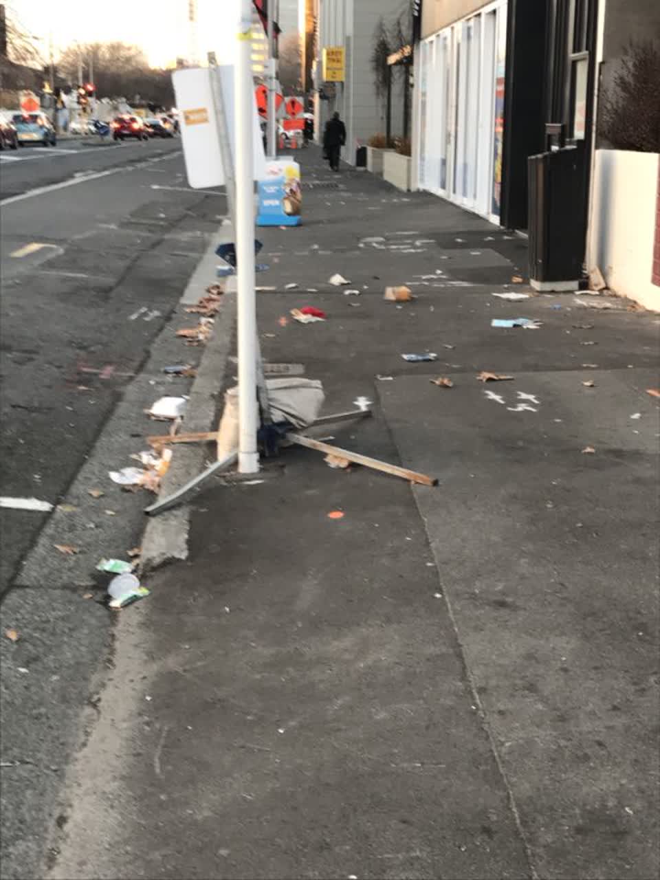 The photograph attached to this rubbish/recycling report