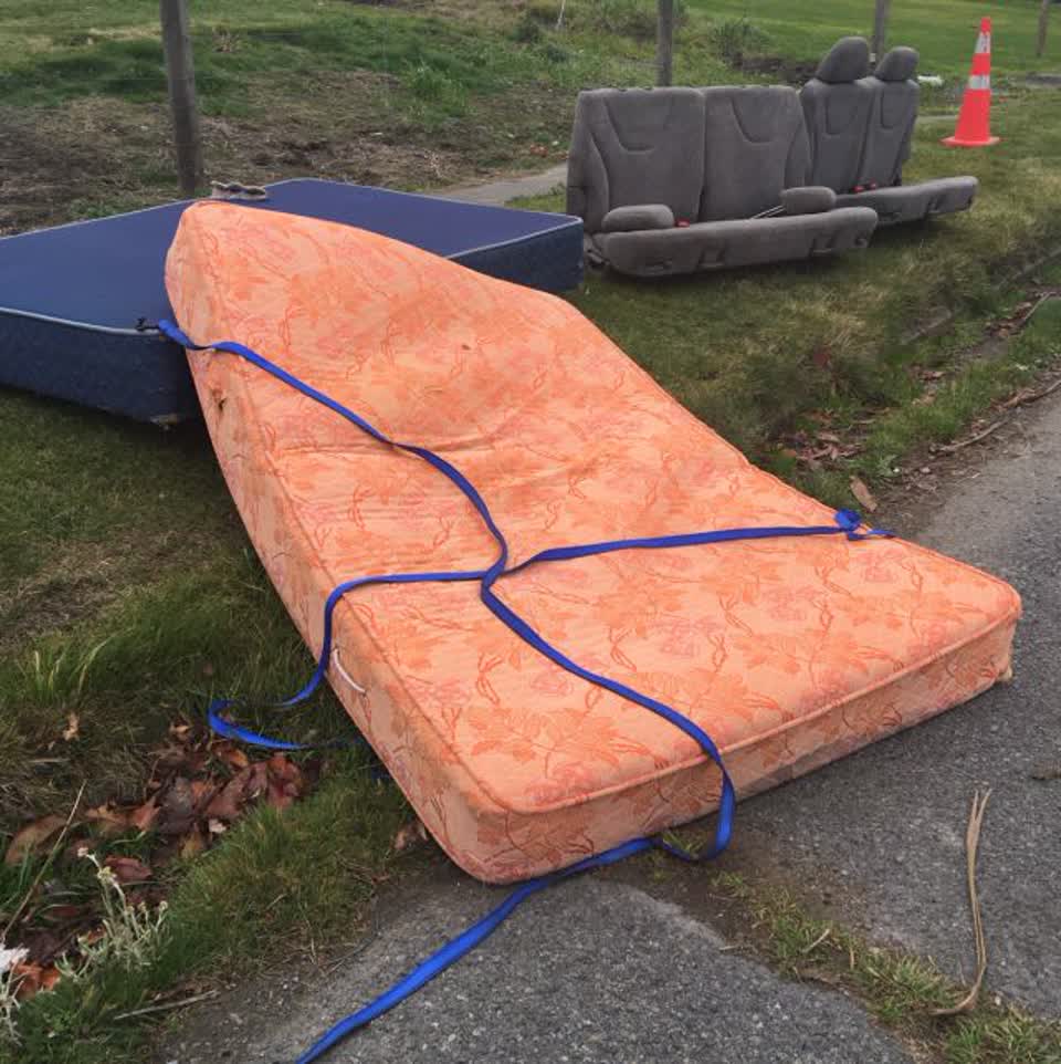 The photograph attached to this rubbish/recycling report
