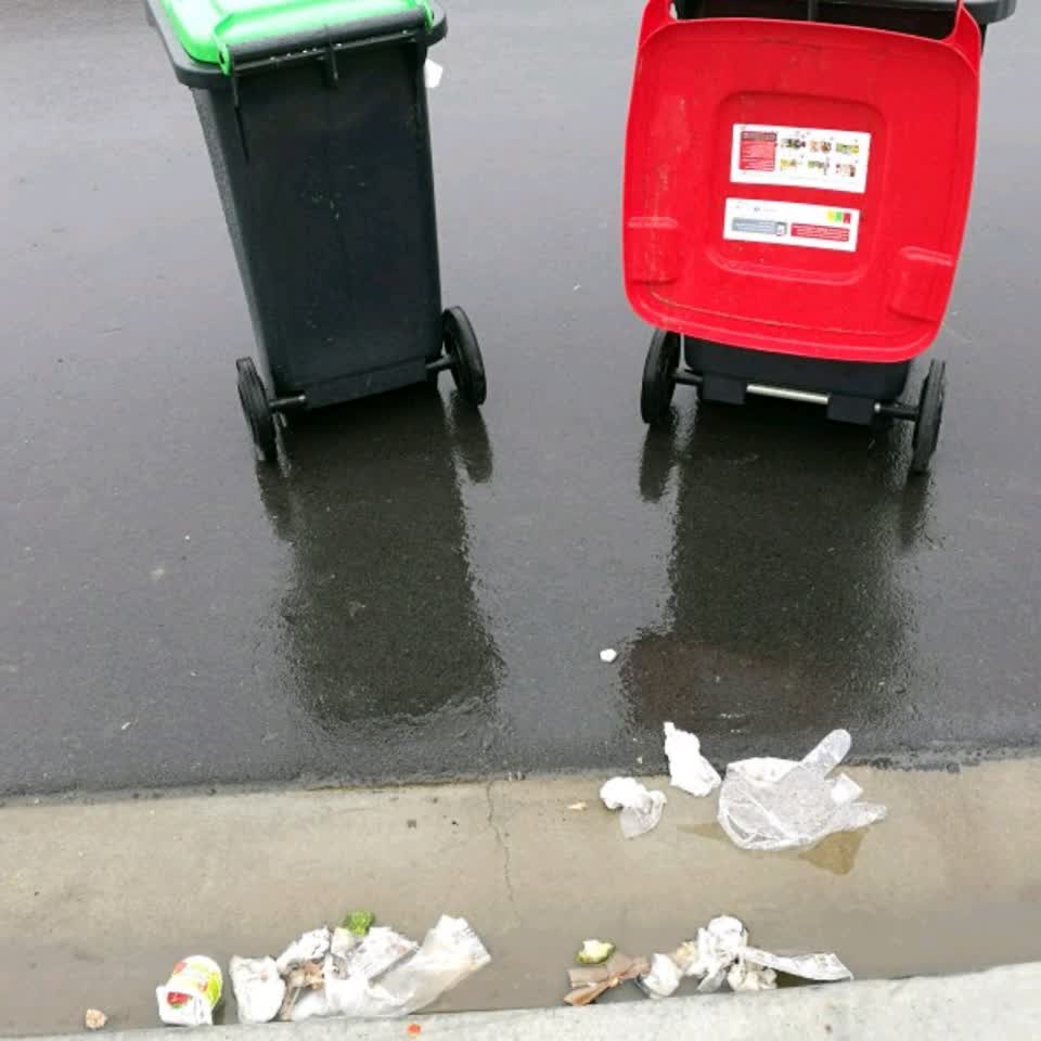 The photograph attached to this rubbish/recycling report
